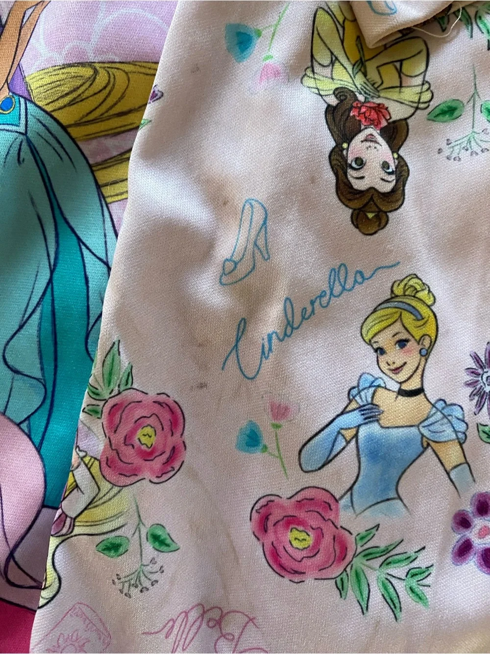 Disney Girls' Pink & Teal Princess Nightgowns - 3-Pack